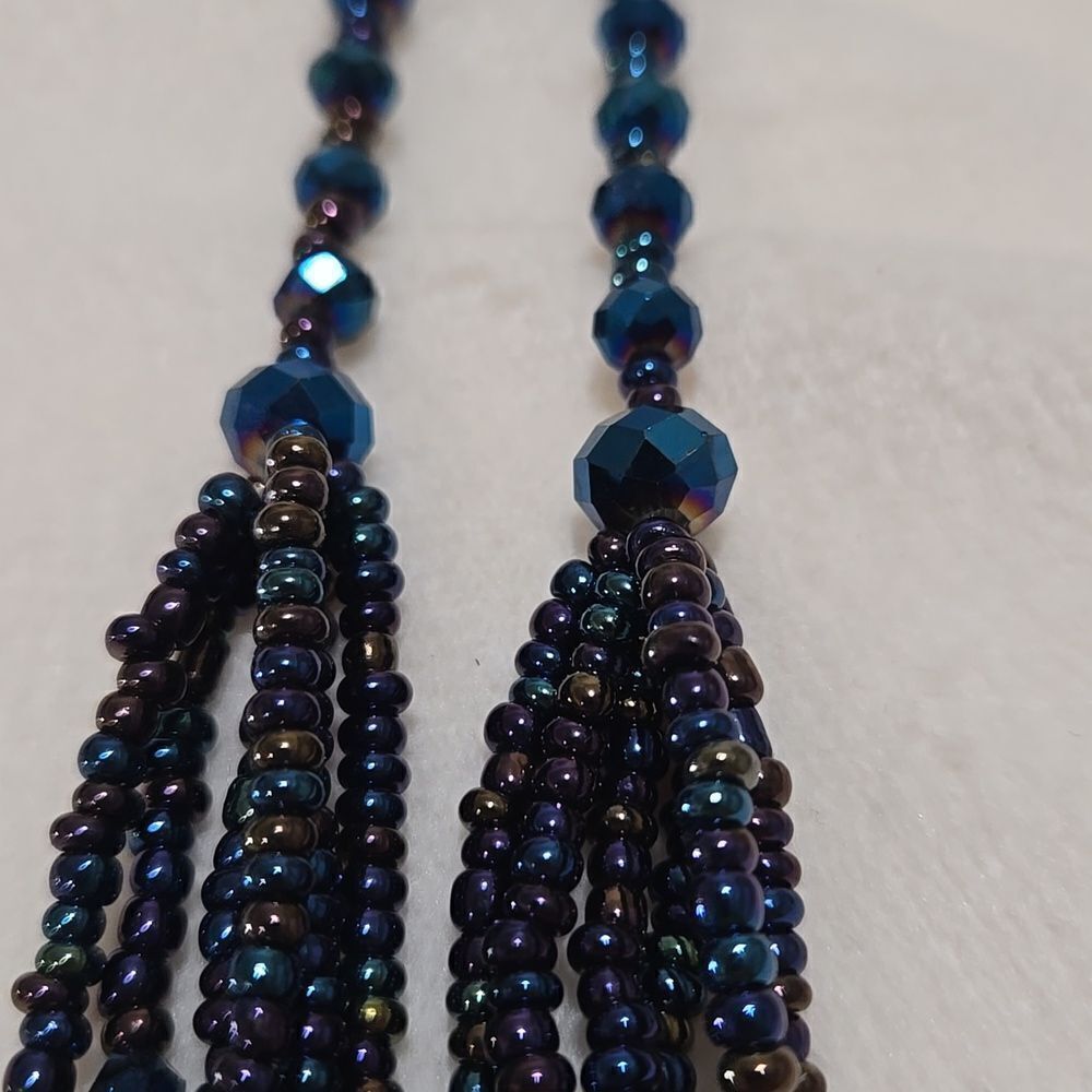 Multi Strand Beaded Necklace - Picture 2 of 5